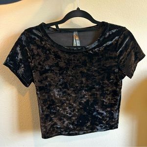 Velvet Crop Top